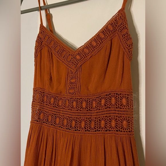 Abercrombie & Fitch- Orange Dress- Small - Picture 2 of 4